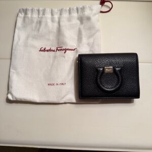 Small Black Leather Salvatore Ferragamo Wallet